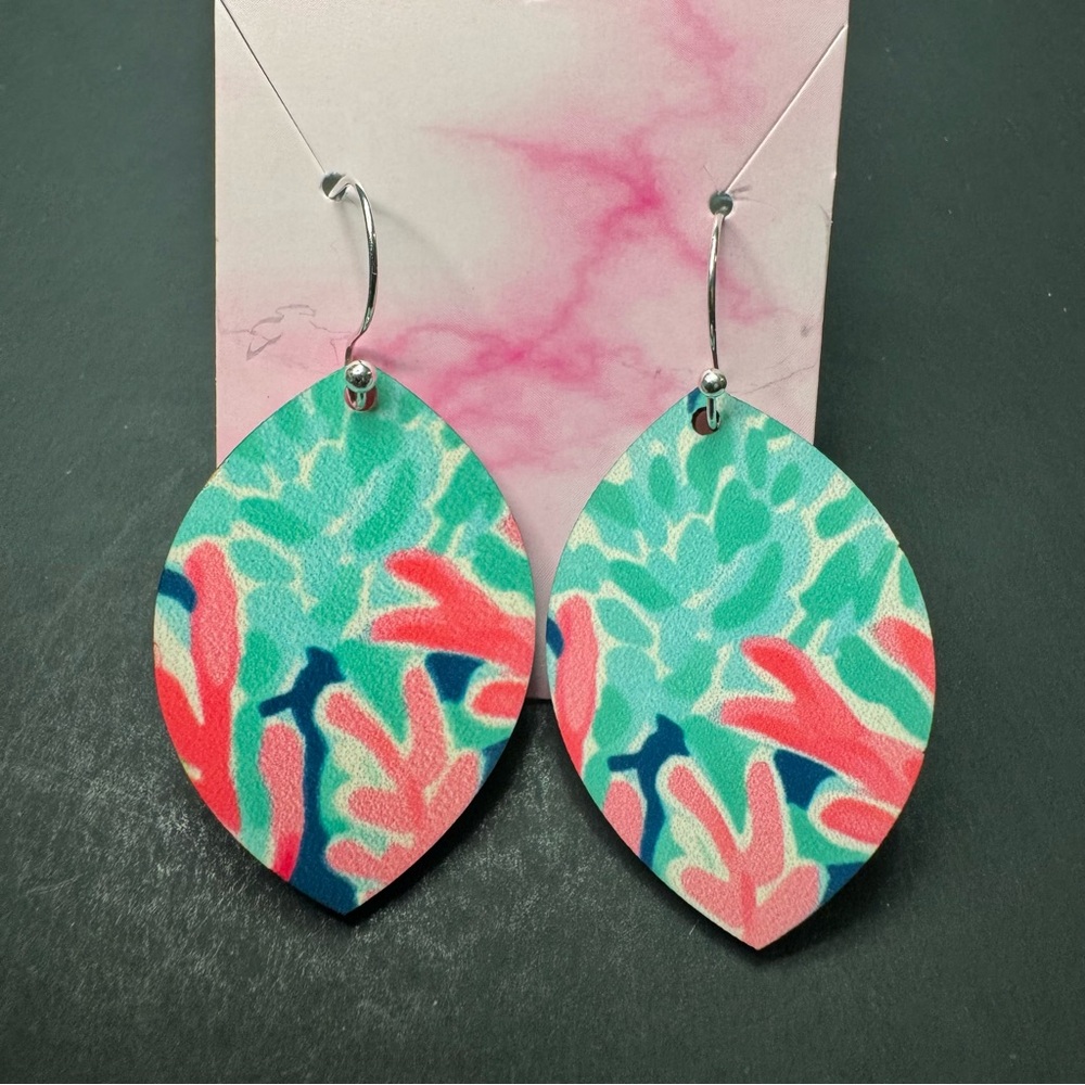 Hand Crafted Reversible Earrings on Silver Plated Hooks